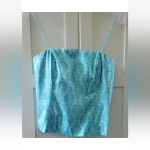 Vineyard Vines Tuckernuck Aqua Seashells Sleeveless Top size 6